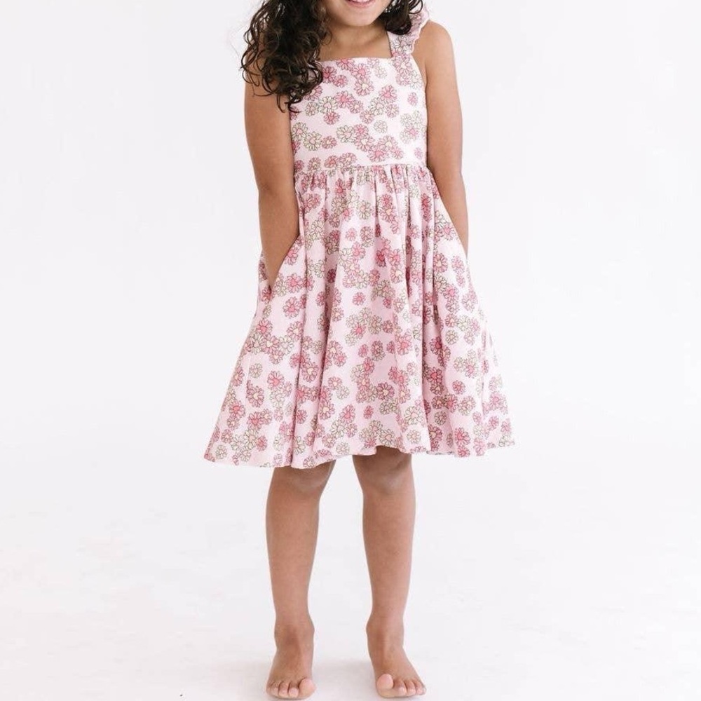 Pink Rosita Dress in Wild Daisy Heart